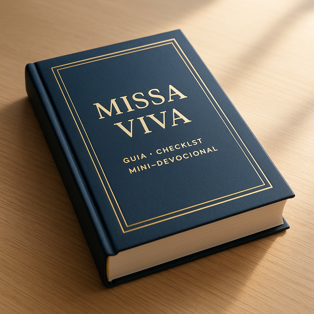 Mockup do Guia Missa Viva